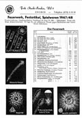 Feuerwerk-Katalog 1947 von Fritz Stucki